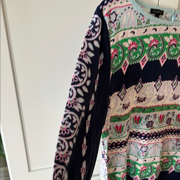 Talbots Multicolor Patterned Sweater / blouse - Picture 4 of 7